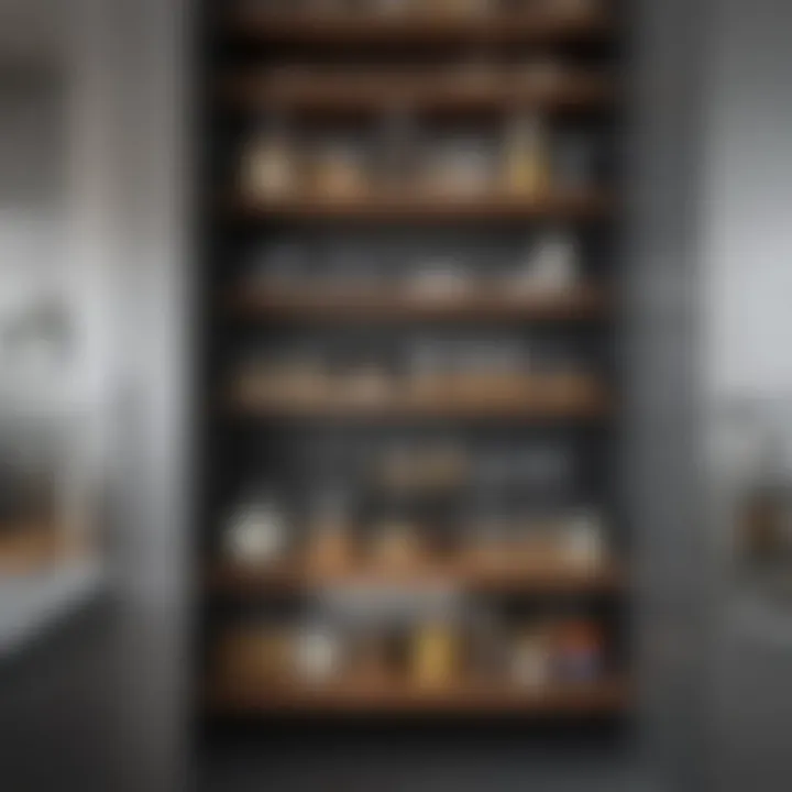 Innovative shelving system for organizing kitchen essentials