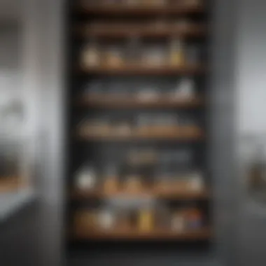 Space-Saving Shelving Solution Innovative shelving system for organizing kitchen essentials