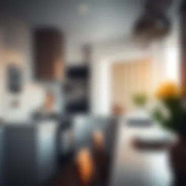 Modern Tiny Kitchen Layout Stylish tiny kitchen layout with modern appliances