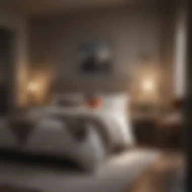 Luxurious Bedroom Aesthetics Chic bedroom setup featuring luxurious textiles
