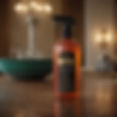 Luxurious Cleaning Spray in a Lavish Setting