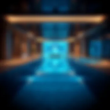 Smart technology features in a luxurious swimming pool