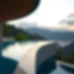 Stunning infinity pool overlooking a scenic landscape