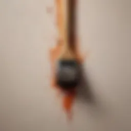 Artistic brush strokes creating a modern design