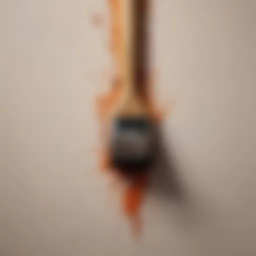 Artistic brush strokes creating a modern design