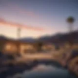 A stunning view of the desert landscape surrounding Palm Springs