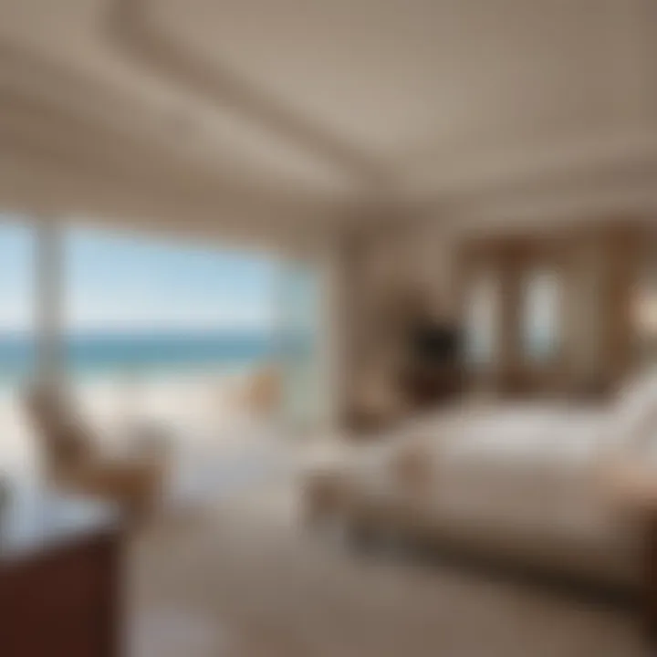 Elegant beachfront suite with panoramic ocean views