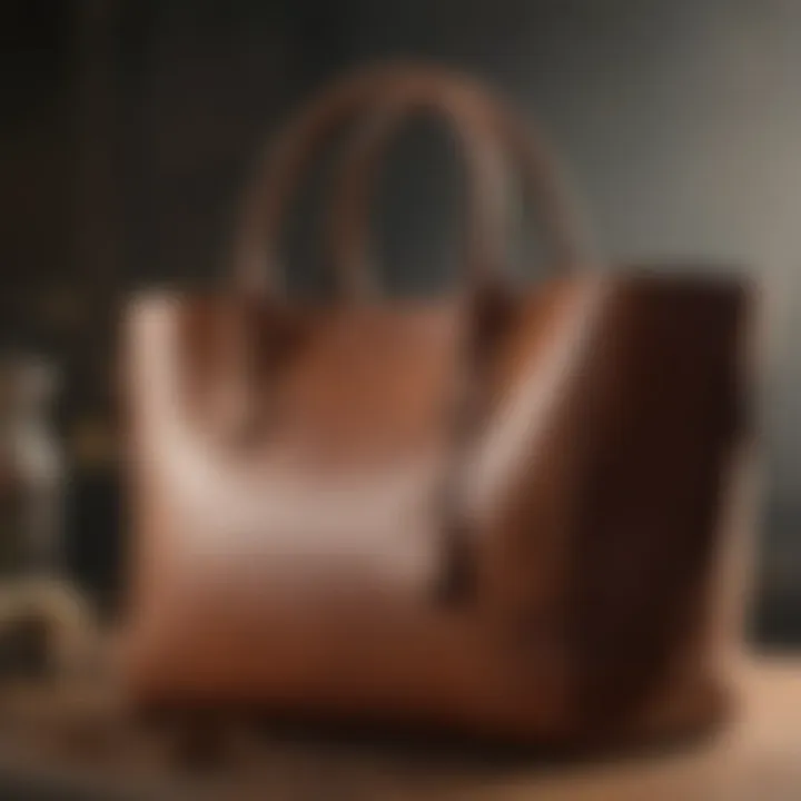 Elegant Leather Tote Bag