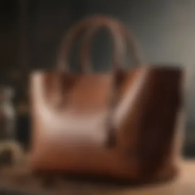 Elegant Leather Tote Bag Elegant Leather Tote Bag