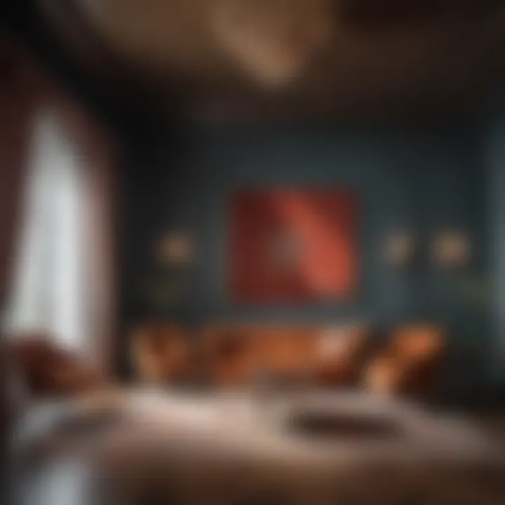 Luxury interior with harmonious color combinations