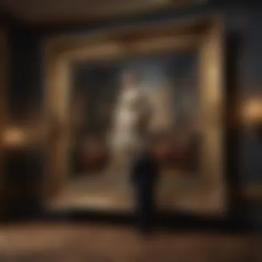 Opulent Presentation Luxurious frame showcasing the prestige of the painting