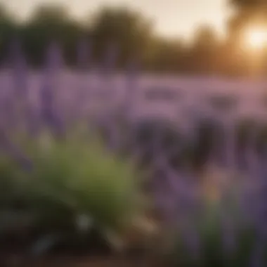 Lavender plant known for its mosquito-repelling properties