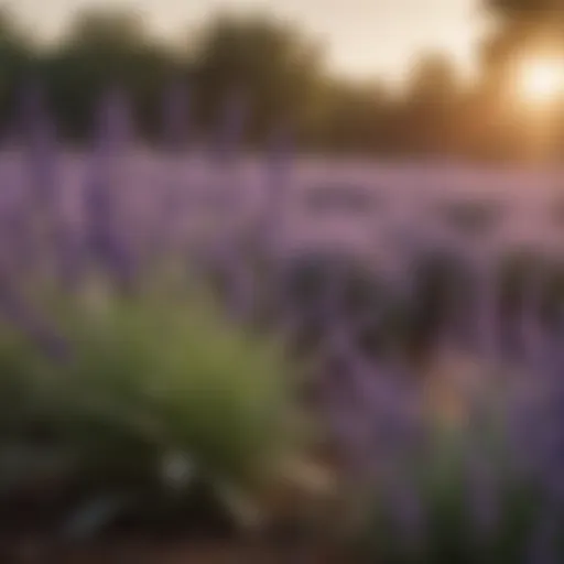 Lavender plant known for its mosquito-repelling properties