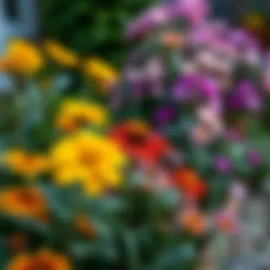 Seasonal flowers in full bloom, enhancing the aesthetic appeal of the front garden