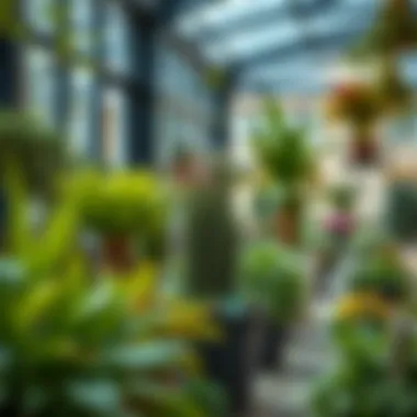 Advanced technology integrated into garden design for environmental sustainability