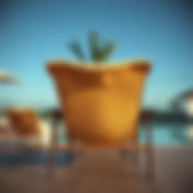 Durable materials used in poolside chairs