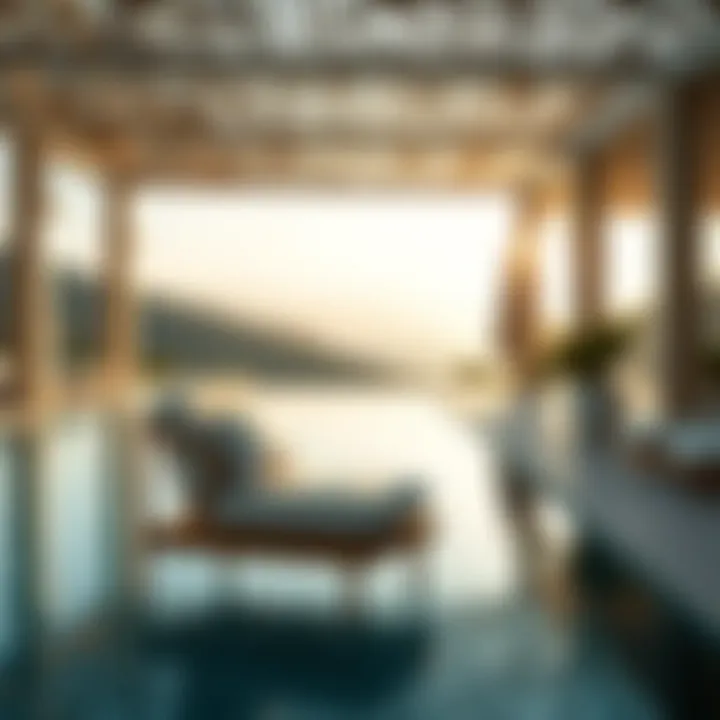 Stylish poolside chair with elegant design