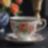 Exquisite Porcelain Teacup with Floral Motif