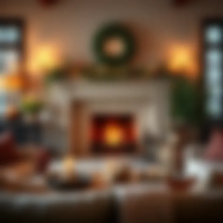 Seasonally Inspired Fireplace Design Seasonal themes incorporated into Pottery Barn fireplace decor