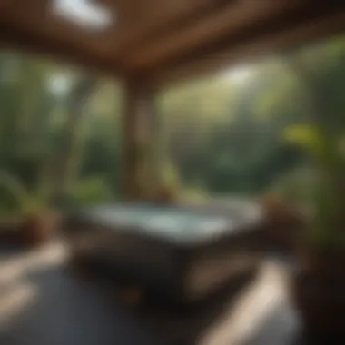 Tranquil Haven: Private Spa Sanctuary Private Spa Sanctuary Surrounded by Nature