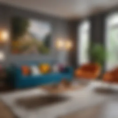 Vibrant Accents to Energize Your Living Room Bright and cheerful living room with vibrant accents