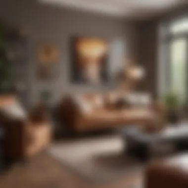 Inviting Earthy Tones for a Cozy Living Space Warm and inviting living room with earthy tones