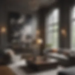 Refined Rowhouse Living Room