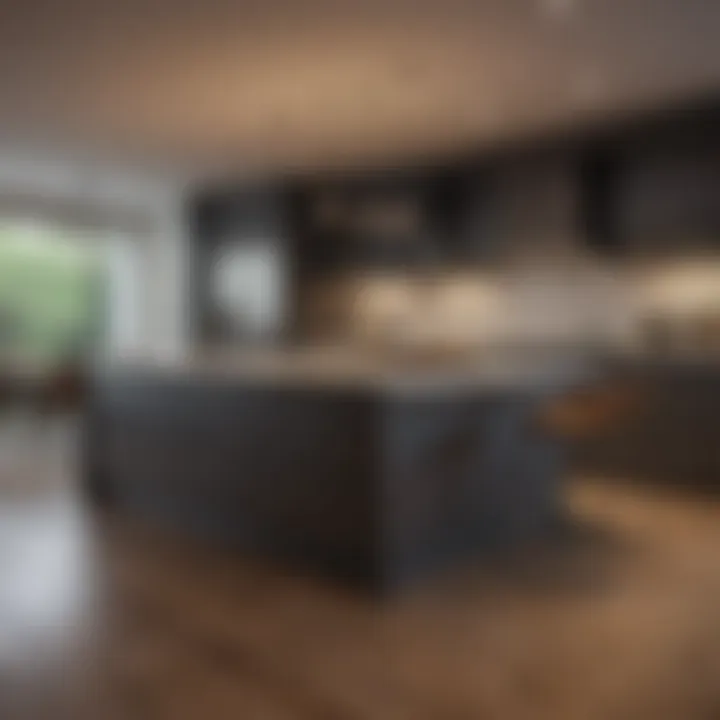 Modern kitchen featuring innovative appliances and sleek cabinetry