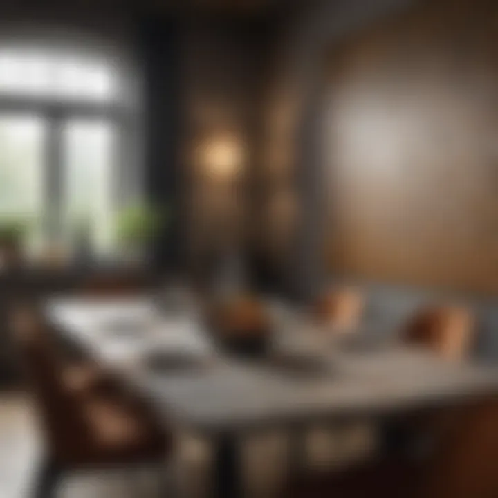 Sophisticated color palette showcasing textures and materials