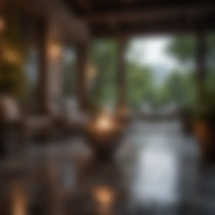 Reflective Serenity: Outdoor Patio Ornamentation
