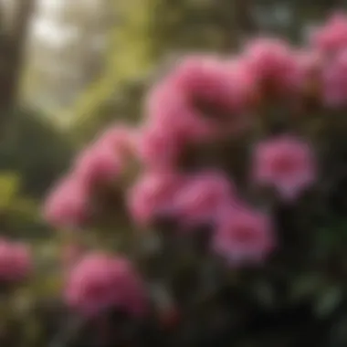 Rhododendron Flowers in a South Carolina Park