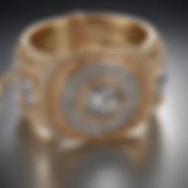Detail of handcrafted jewelry highlighting Roberto Coin's commitment to craftsmanship.
