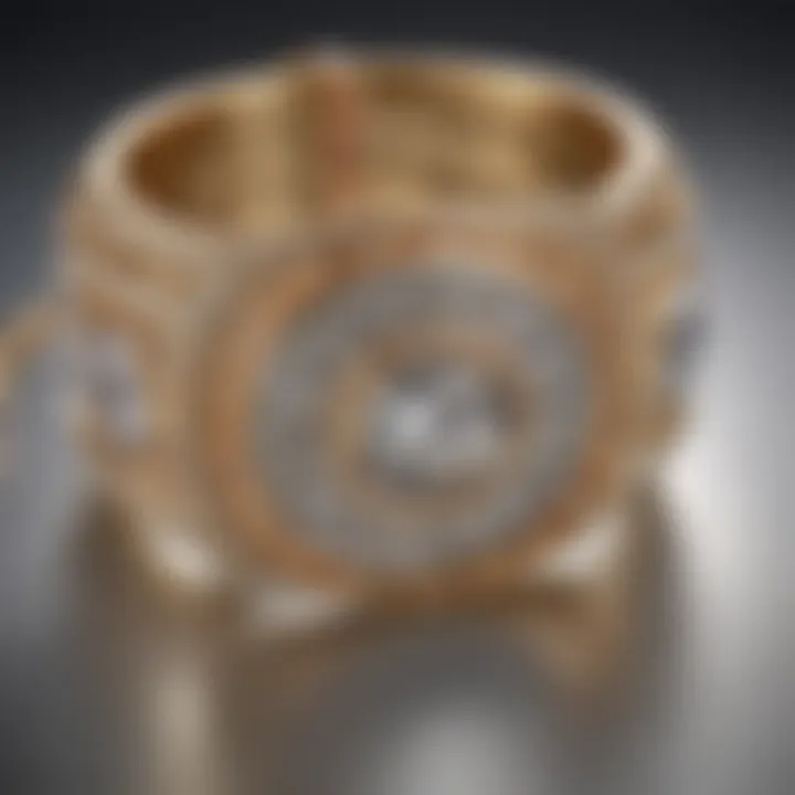 Detail of handcrafted jewelry highlighting Roberto Coin's commitment to craftsmanship.