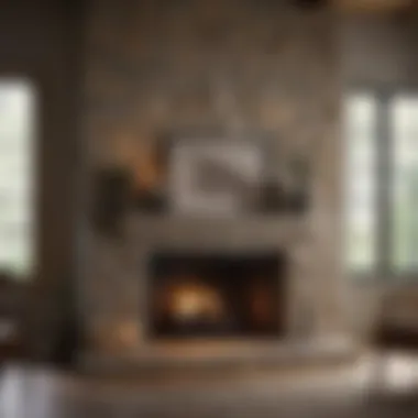 Natural Stone Elegance Rustic Stone Fireplace Surround
