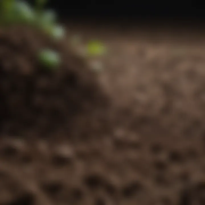 A close-up of rich, prepared soil ready for planting