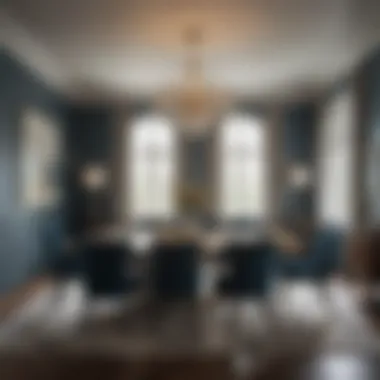 Luxurious dining room showcasing Sherwin Williams colors