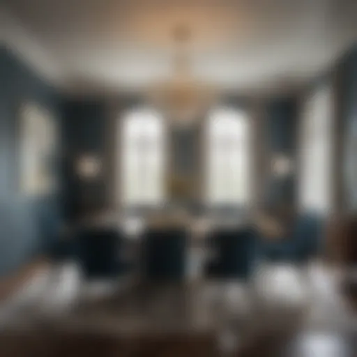 Luxurious dining room showcasing Sherwin Williams colors