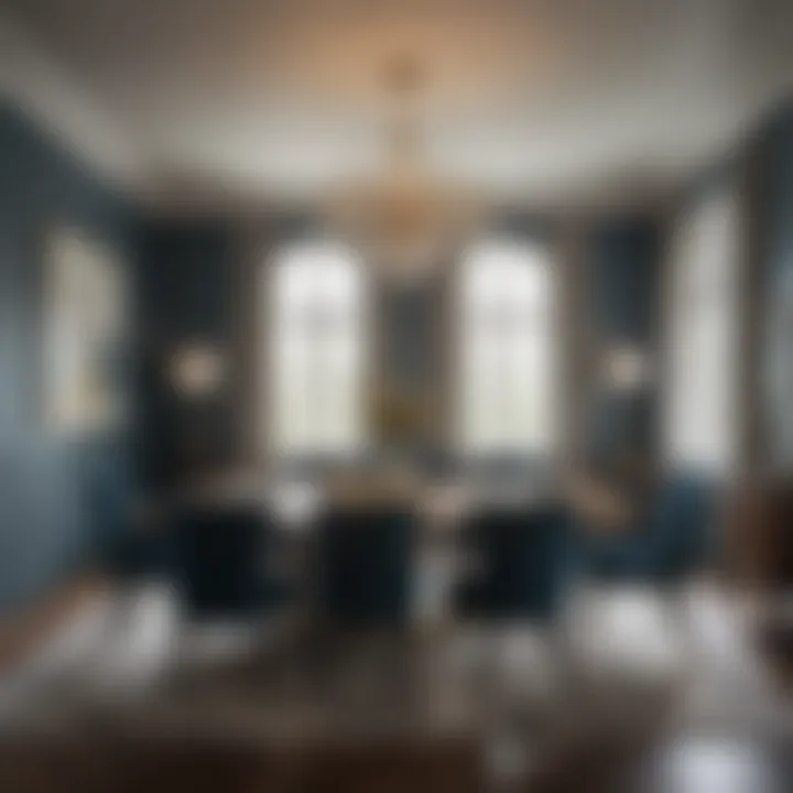 Luxurious dining room showcasing Sherwin Williams colors