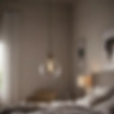 Sleek Modern Pendant Light Sleek Modern Pendant Light Fixture in Bedroom