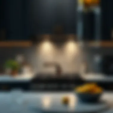 Sophisticated tile backsplash with unique patterns