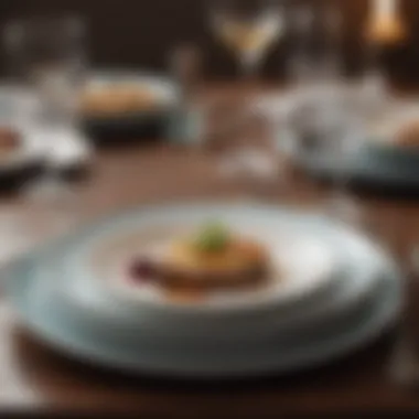 Fine Dining Tableware Fine Dining Plates and Cutlery Set Up