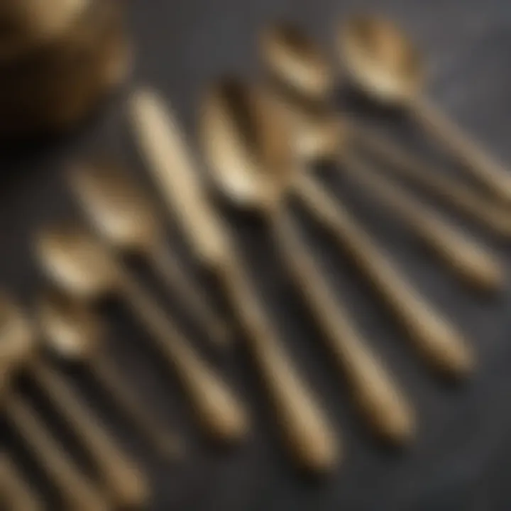 Elegant Gold Cutlery Set