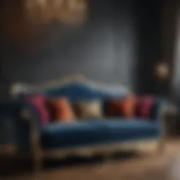 Luxurious Velvet Sofa
