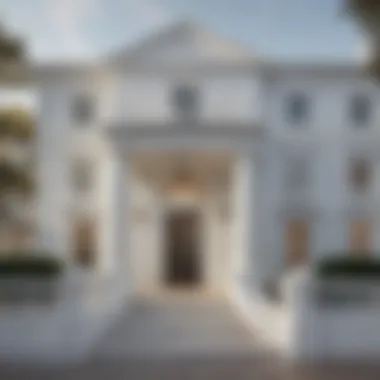 Timeless White House Facade Stylish White Exterior House Paint by Benjamin Moore