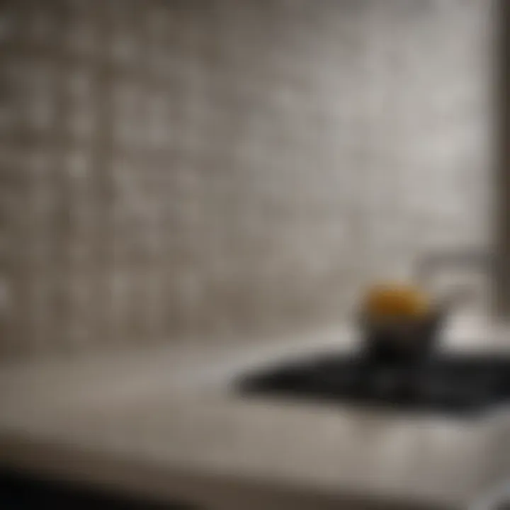 Subdued Tones Backsplash Tile Design