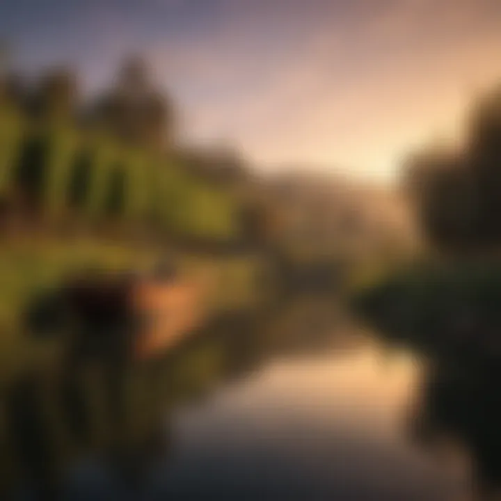 Sunset casting a golden glow over a gondola ride at a Napa Valley winery