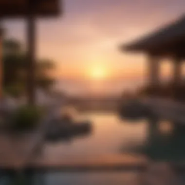Zen Oasis by the Sea Sunset Meditation Deck at Coastal Spa