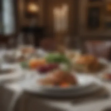 Harmonious Presentation Elegant Table Setting