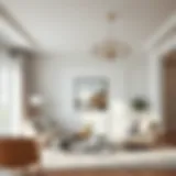 Elegant Living Room with Off-White Walls Elegant living room showcasing off-white walls with modern decor