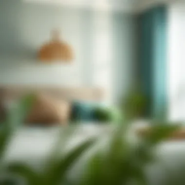 Textile Choices: Enhancing Serenity with Color Textiles and decor elements enhancing bedroom ambiance